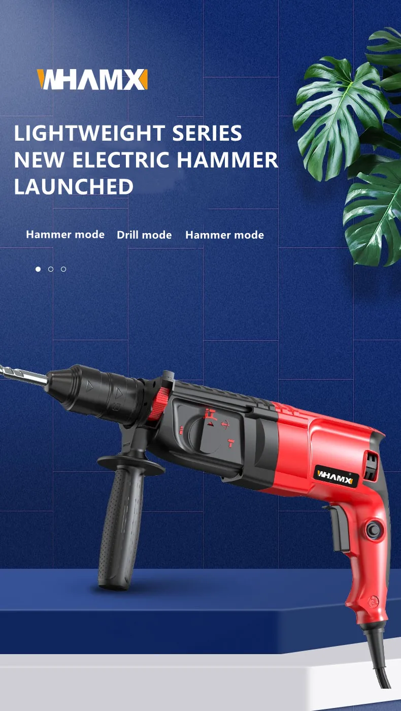 Whamx 2800w 26 Light Weight Electric Hammer Impact Drill Electric