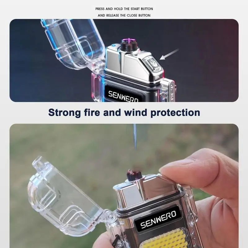 Coque Rigide Transparente Avec Effet Lumineux Pour IPhone SE - Réaction Au Flash LED, Protection Et Style