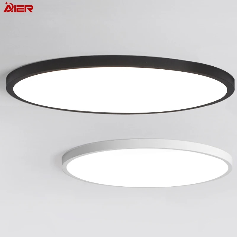 Ultra Thin Indoor Lighting Modern Round Surface Mount 24w 28w 38w 48w
