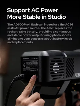 Godox AD600Pro II All-in-One Outdoor Flash Outdoor Portrait TTL High-speed Synchronization Built-in Receiver product image