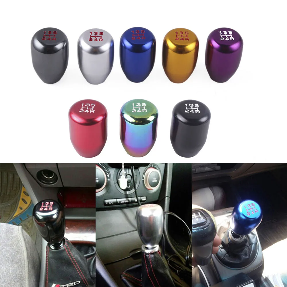 Aluminum Racing Jdm Shift Knob 5 Speed Car Gear Shift Knob Automatic ...