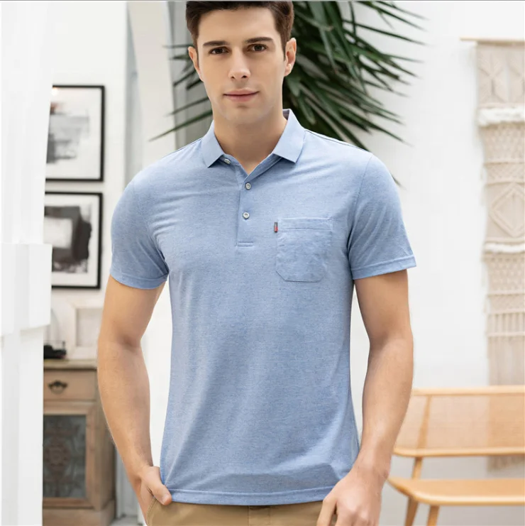 New Design Business Polo T Shirts Soft 100% Cotton Wholesale Plain Short Sleeve Men Garment Dyed Polo Shirt