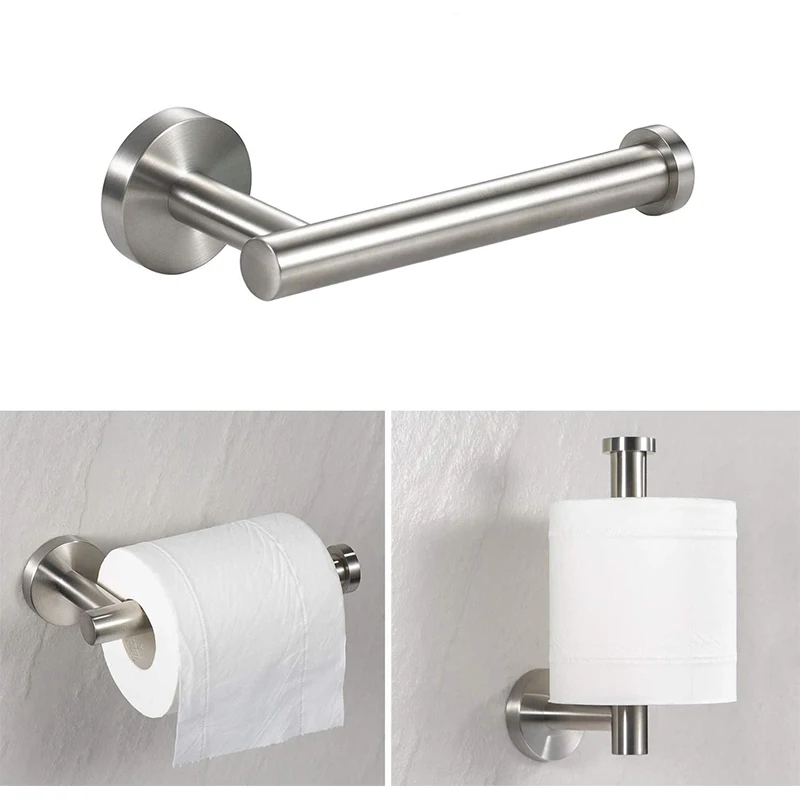 Bathroom Hardware Set Brushed Nickel Sus304 Bathroom Accessories Toilet Paper Holder Stainless
