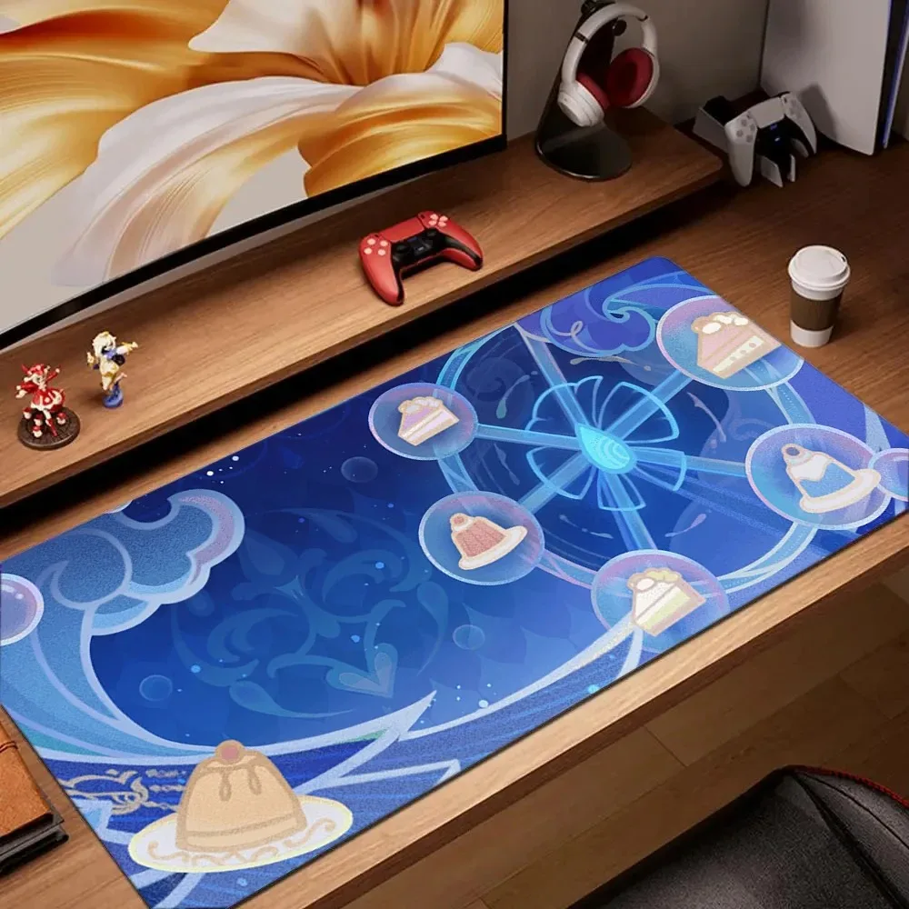 Genshin Impact Character Pattern Stylish Cool PC Gaming Mouse Pads Gamer Mats Teclado Pa aperçu 53