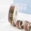 Modelo verde y rosa de 2.5 cm, 10 yardas.