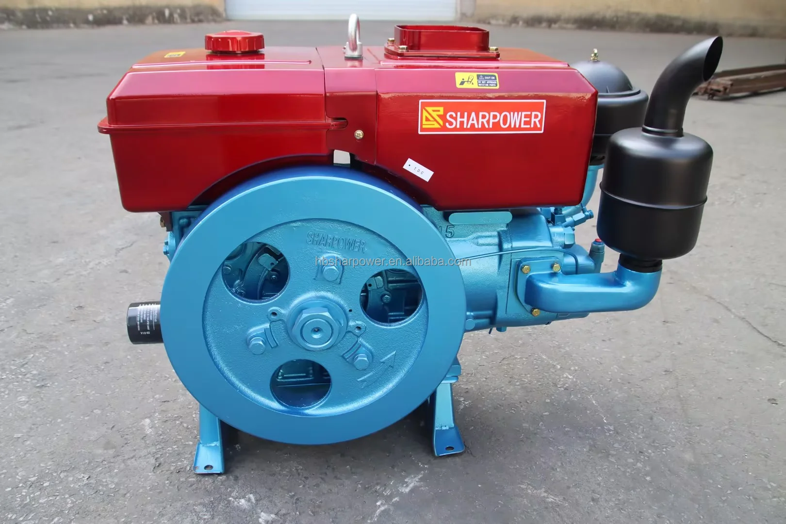 SHARPOWER Single Cylinder ZS1115 22HP 24HP Mining Diesel Engine Water-Cooled with Kick Start BRAND Model