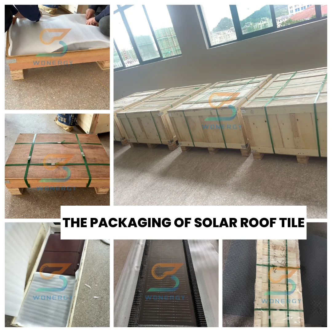 Interleaf Sheets Using In Solar Solar Cell Light Roofing Sheet 95W Shingle Roof Tiles - Monocrystalline ...