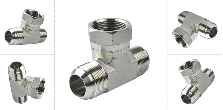 BJ-08 pipe fitting tee parts hydraulic adapter hydraulic connection fittings