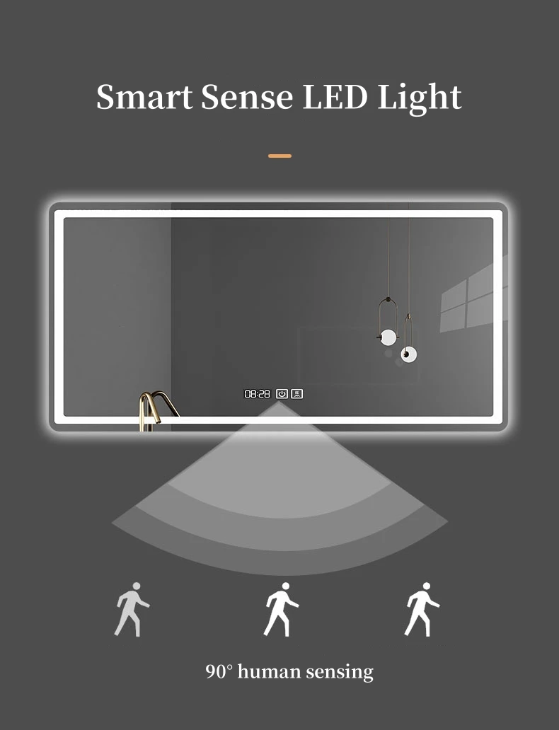 Smart Bathroom Mirror with LED Light – Modern Elegance for Everyday Use