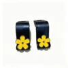 Crochets marguerite jaune (grands et petits, paquet de 2) [En sac]
