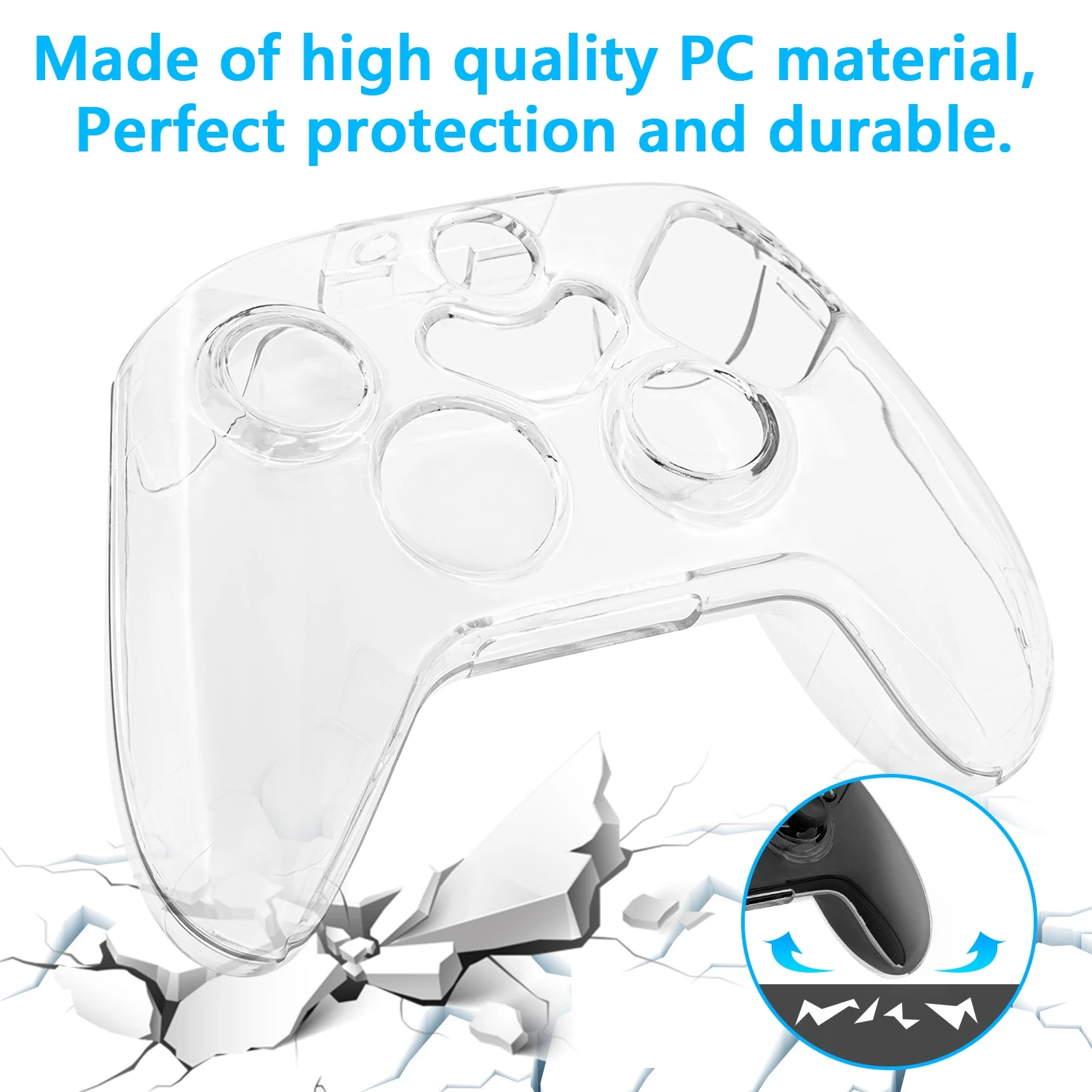 For Xbox Series X/S Controller PC for Crystal Case Cover Protective Case Shell for Xbox Series X for Xbox Series S Controller