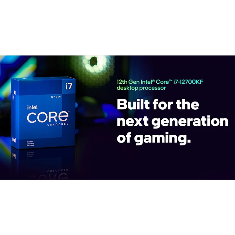 新しいIntelCore i712700KFプロセッサ最大5GHz65WDDR4メモリCPU 