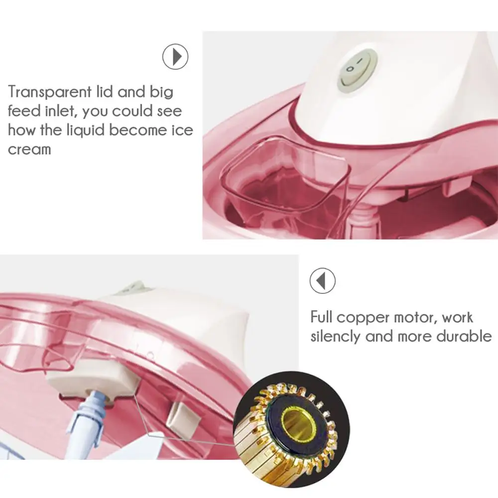 Kidy Ice Cream Machine Automatic Mini Fruit Ice Cream Maker Bl1200