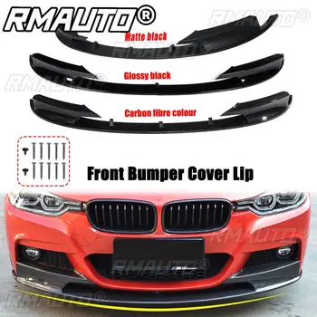 F30 Lip MP Style Real Carbon Fiber Front Bumper Lip Spoiler Splitter Body Styling Kit For BMW F30 F31 2012-2018 Car Accessories