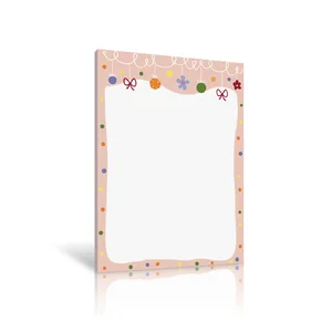 Custom A5/A6 Tear Away Notepad 50/100 Unlined Sheets Loose Leaf Custom PMS Colour Office School Bulk Note Pad