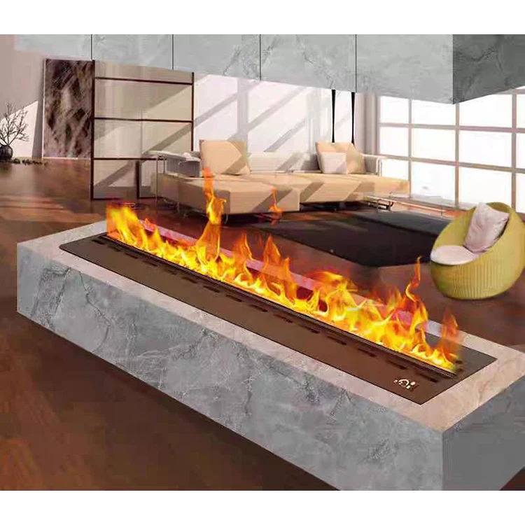 Einfacher und Leiser LED-Elektrokamin mit Knstlicher Flamme 800mm  LED-Kamin Dekorativer 3D-Atomisierter Kamin