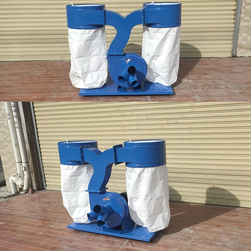 Woodworking Double Bags Dust Extractor - Efficient & Reliable