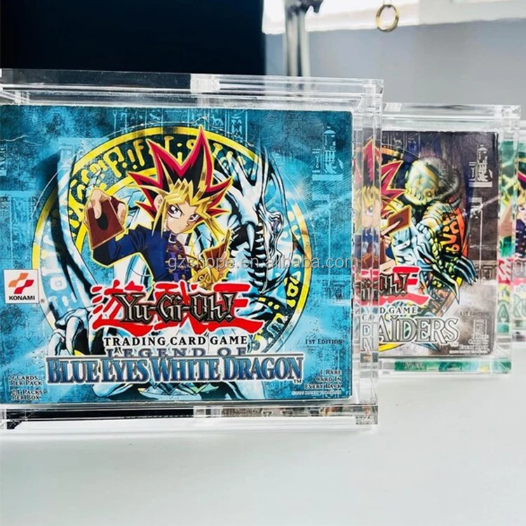 Clear Acrylic Display Case YuGiOh Card Display Case - 4mm Thick Clear  Acrylic Deck Protector Box Yugioh Card Storage Box