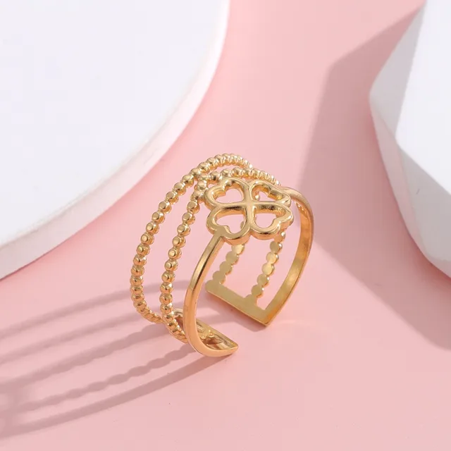 European and American Rings for Women, High-end Niche Design, Open Stainless Steel love Ring with Factory Price