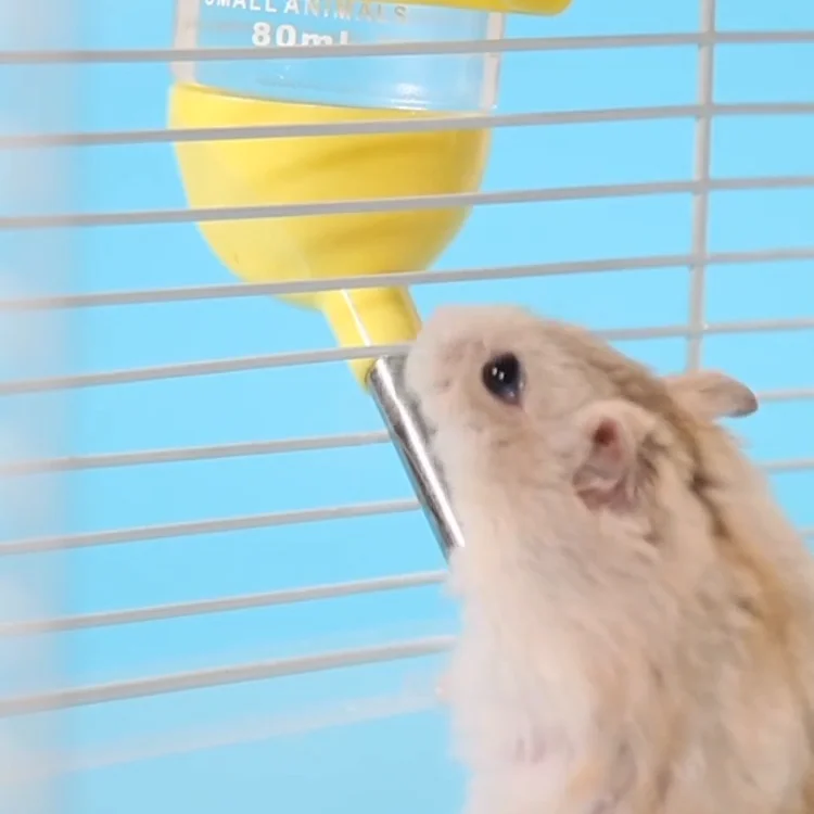 Hamster Cage Drinking Water Bottle No Drip Small Animals Wire Cage