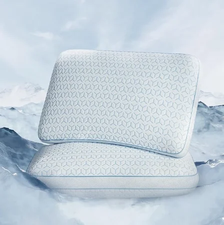 Bread Shape 2" Gusset OEKO 2 Sides Texture Design Premium Adjustable Height Shredded Cooling Memory Foam Pillow