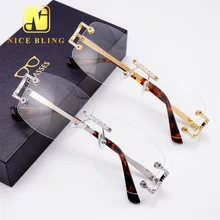 Fashion cubic zirconia sunglasses popular sunglasses brass cz diamond cheap price hip hop glasses for men