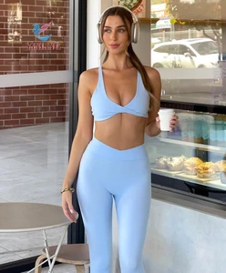 New Women High Quality Buttery Soft Sport Clothes Woman Gym Fitness and Yoga Set Clothing Activewear Sets