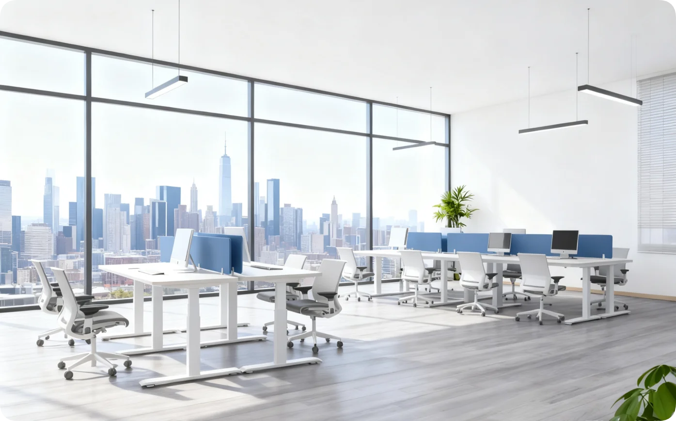 Hot Selling  Electric Standing Desk Frame Dual Motor Auto-Adjusts for Sit-Stand Workflow for Home Office manufacture