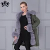 green with grey fur