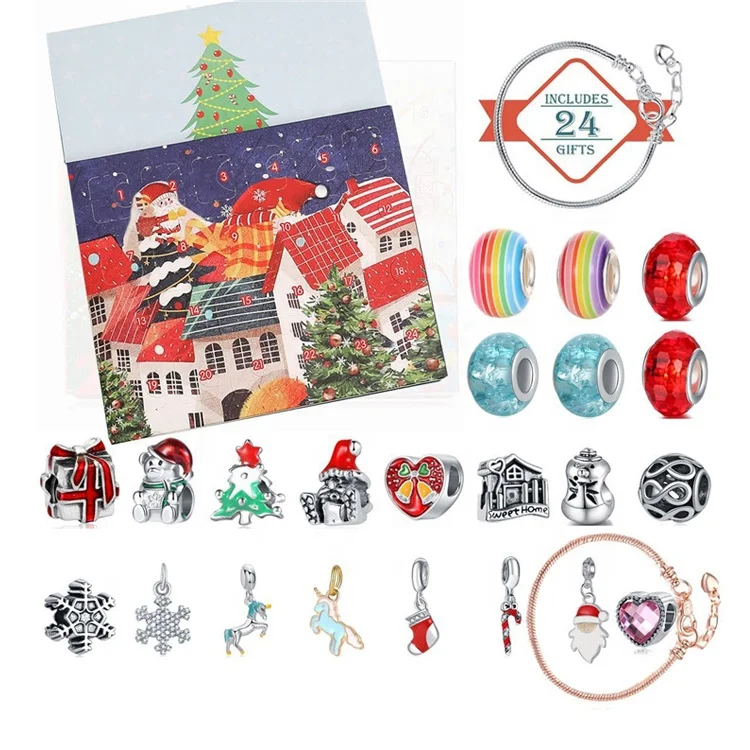 Diy Charm Bracelet Jewelry 24 Days Advent Calendar Countdown Christmas  Snowman Gift Box Set For Children Adult Gifts - Buy Christmas Gift,Christmas  Gift Set,Christmas Gift Box Product on Alibaba.com