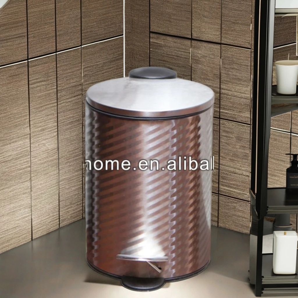 Новый продукт блестящий набор из нержавеющей стали для ванной комнаты включая мусорное ведро и туалетную щетку