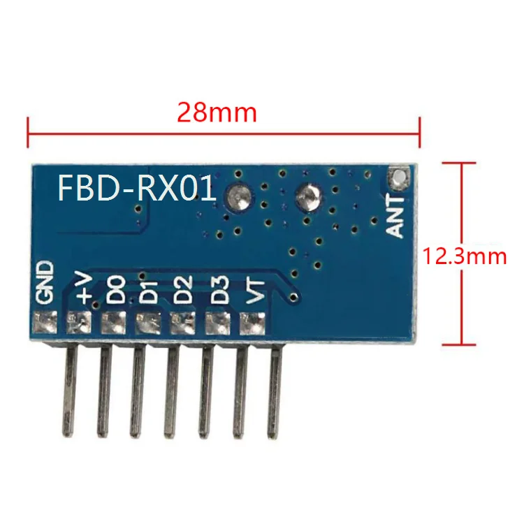 Fbd-rx01a 433MHZ Wireless RF Decoding Module Remote Control Receiver Board Remote Receiver Wireless Rf Modules