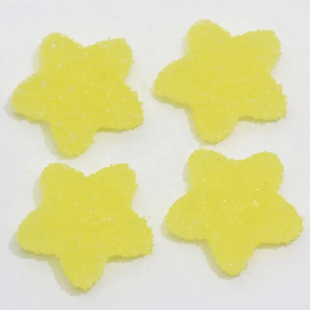 100 шт. кабошоны из смолы с плоским основанием, имитация еды, милая пентаграмма в форме QQ, конфеты из жевательной резины для «сделай сам», миниатюрные декоративные детали для кукольного домика