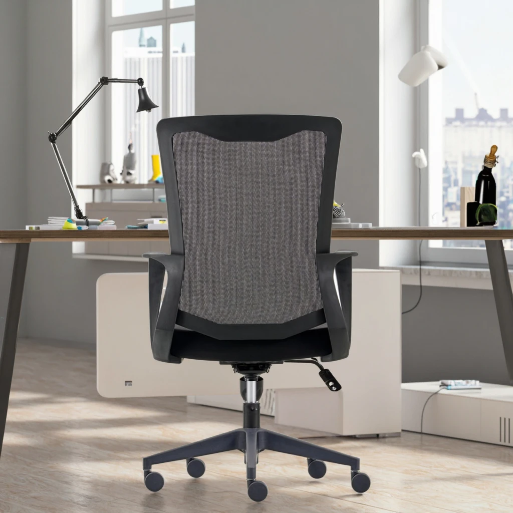 ZHONG BAI Cost-Efficient University Ergonomic Conference Training Chairs Executive Height Adjustable Thick Cushioned Seat Tilt 4