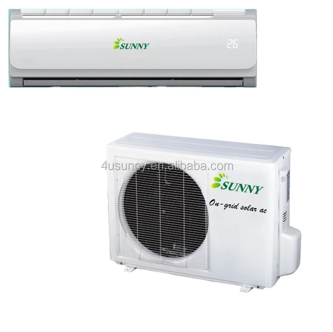 KFR-26GW/PV 9000BTU Inverter udara terpisah Mini AC hibrida surya DC untuk  penggunaan Rumah Hotel untuk sumber daya listrik