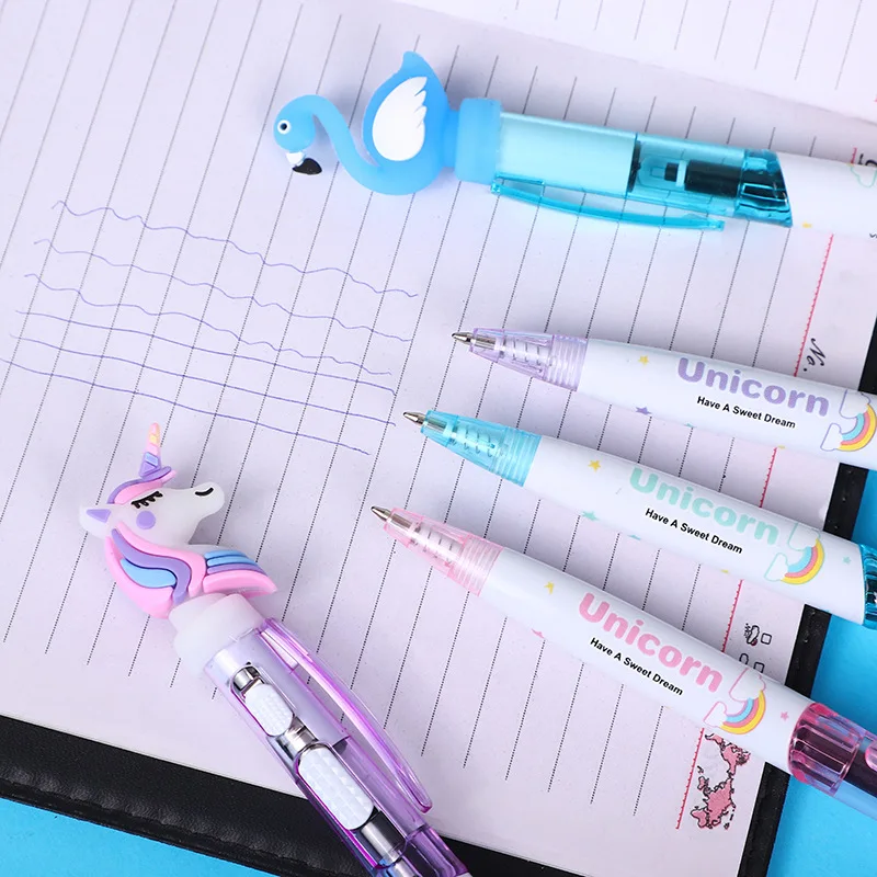 Creative Cartoon Unicorn Pen Cute Luminous Stationery
