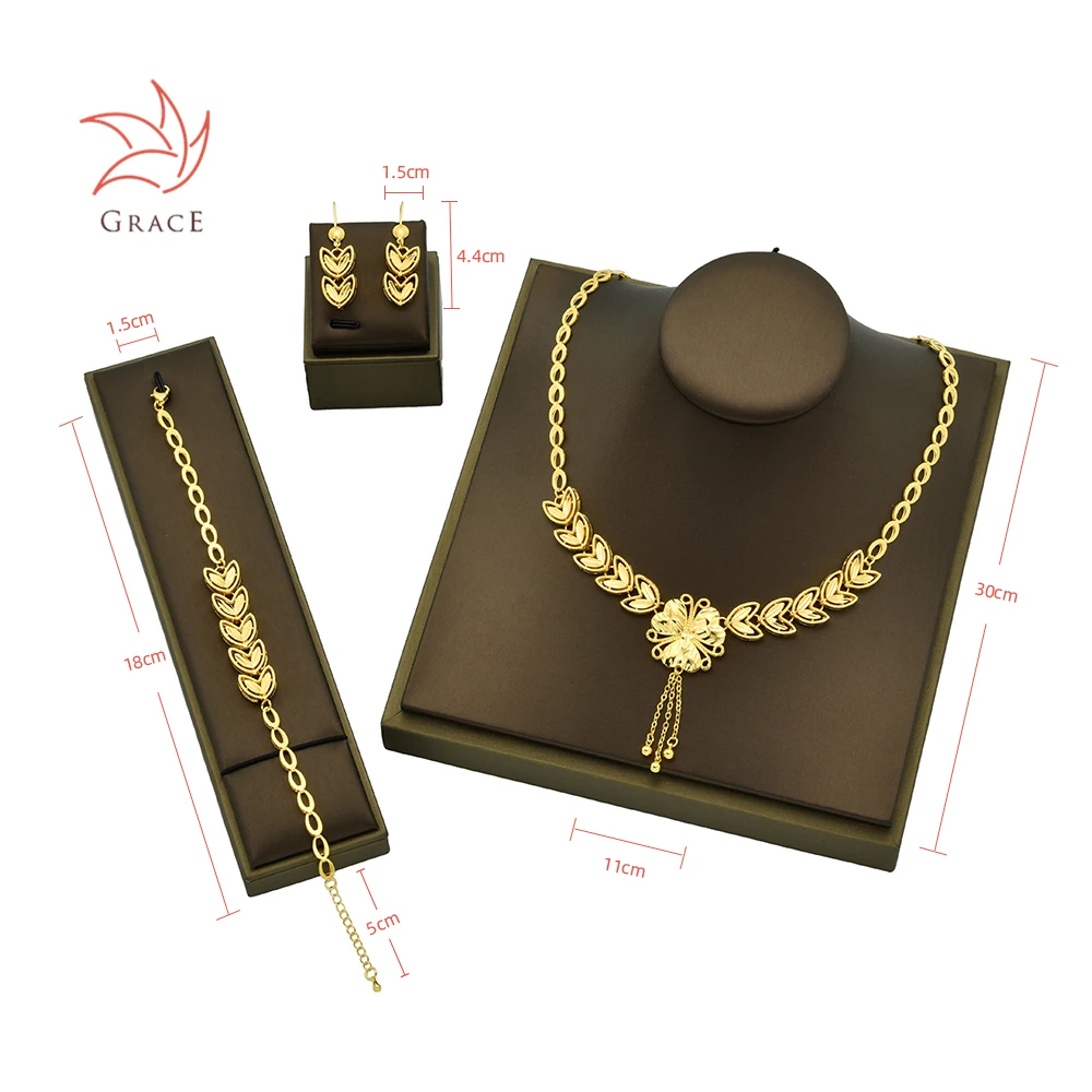 Indian Gold Plated Fashion Jewelry Set with Bracelet Kara, Earrings & Rings (DZ16597)