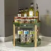 5011 Double-Layer Rotating Shelf (Translucent Green)