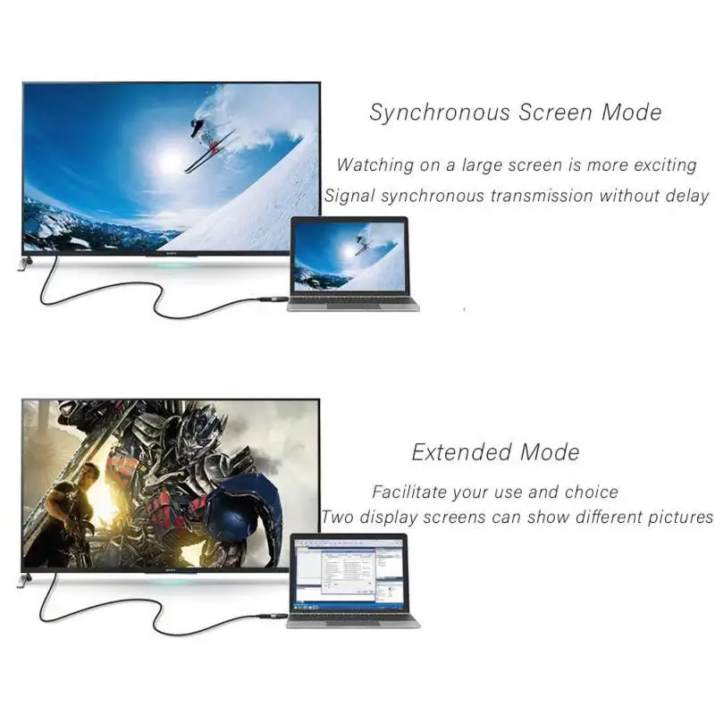 Новый дизайн портативный брелок-адаптер USB 3 1 Type C к HDM I 4K