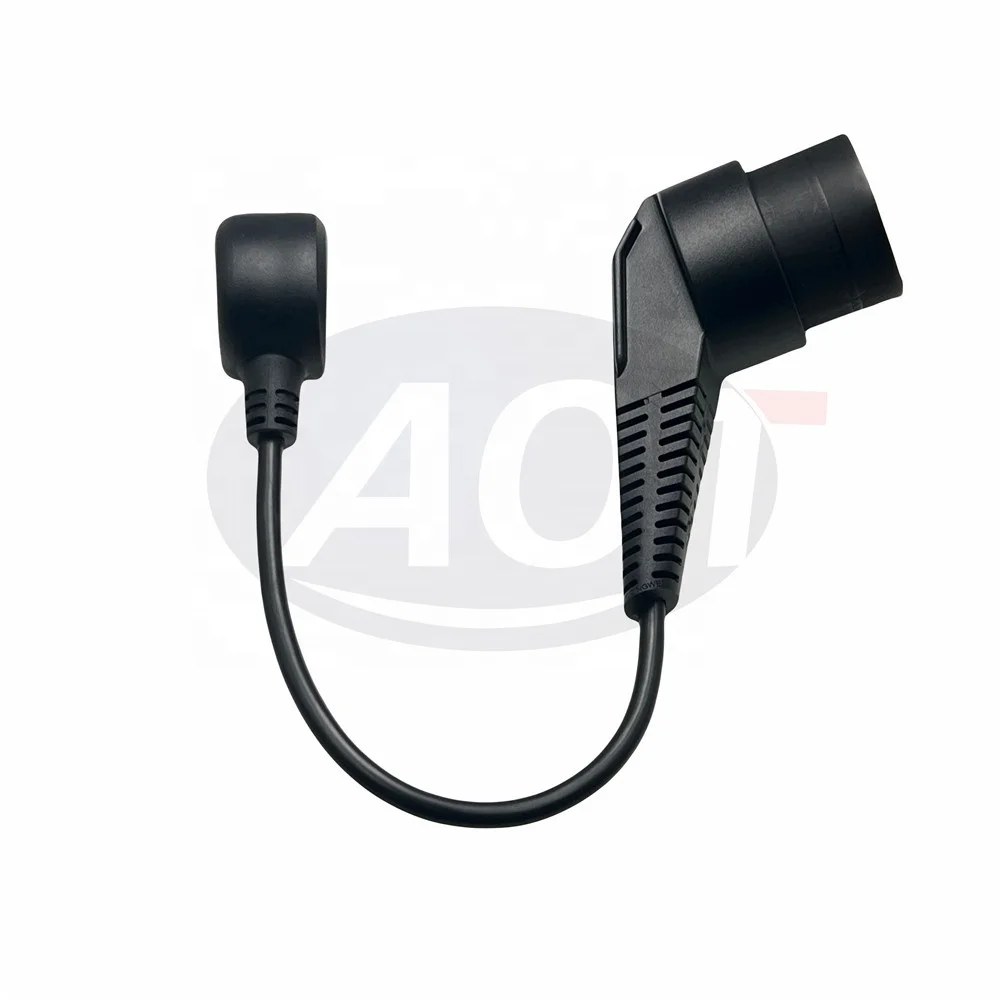 V2L adapter Type 2 male 16A 1 phase - 1 EU socket 0,5M charger cable