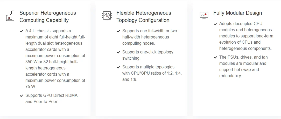 FusionServer G5500 V5 with 110 V/220 V AC Heterogeneous Server for Data Centers