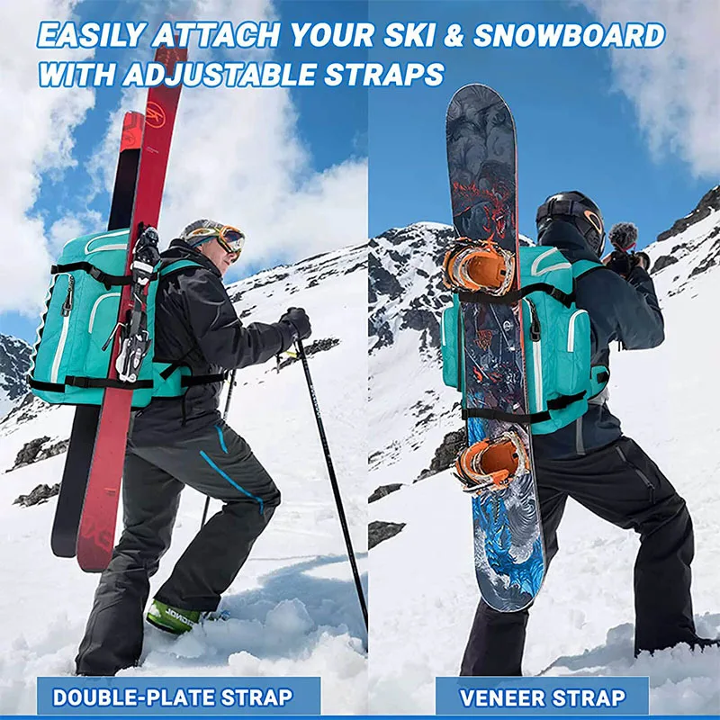 ODM OEM 30L Hydration Ski Boot Bag Backpack Snowboard Travel Bag Water Resistant Hiking Ski Backpack
