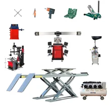 Cheap price used 3d wheel alignment machine tire changer wheel balancer air compressor  full set for sale