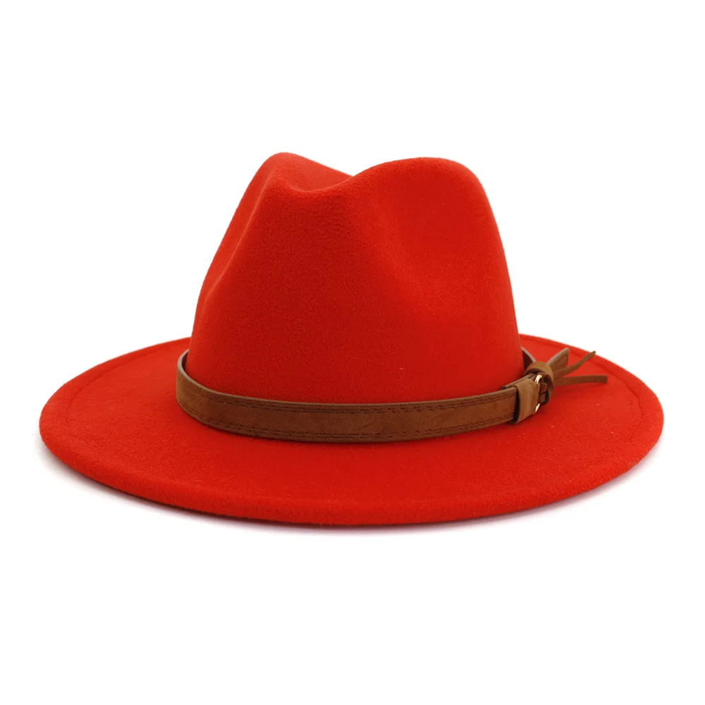 Wholesale New Arrive Custom Trilby Retro Large Brim Felt Fedora Hats