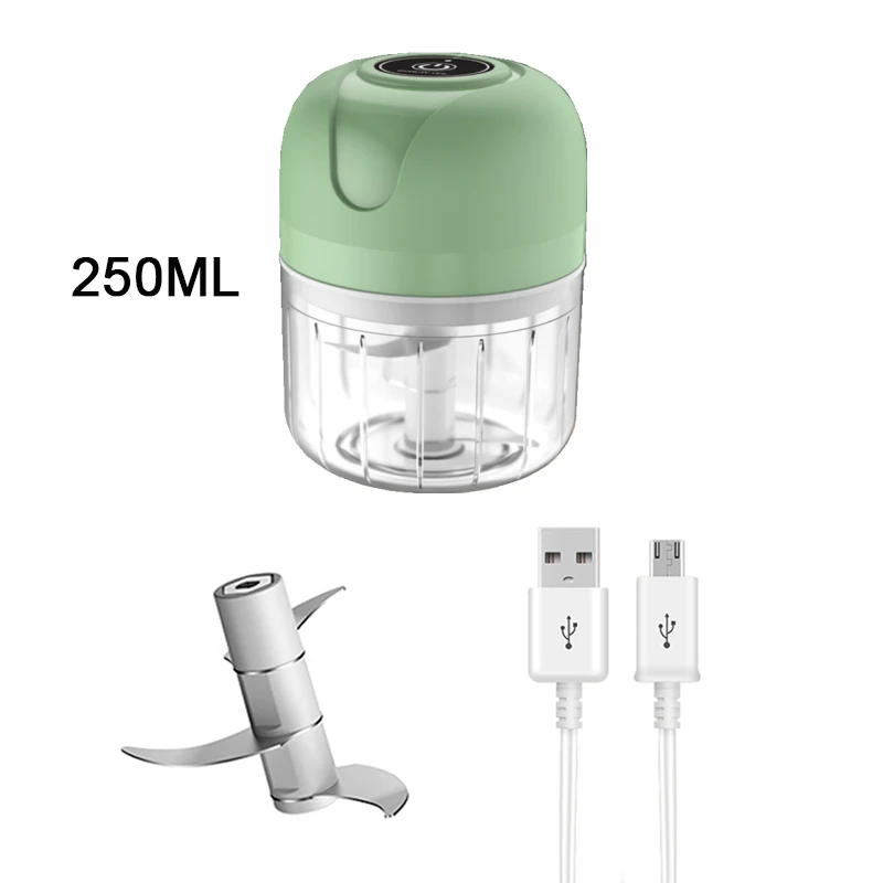 Mini Electric Garlic Chopper USB Meat Grinder Garlic Masher Machine Sturdy Durable Crushed Ginger Vegetable Crusher Kitchen Tool