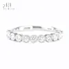 18K Solid White Gold