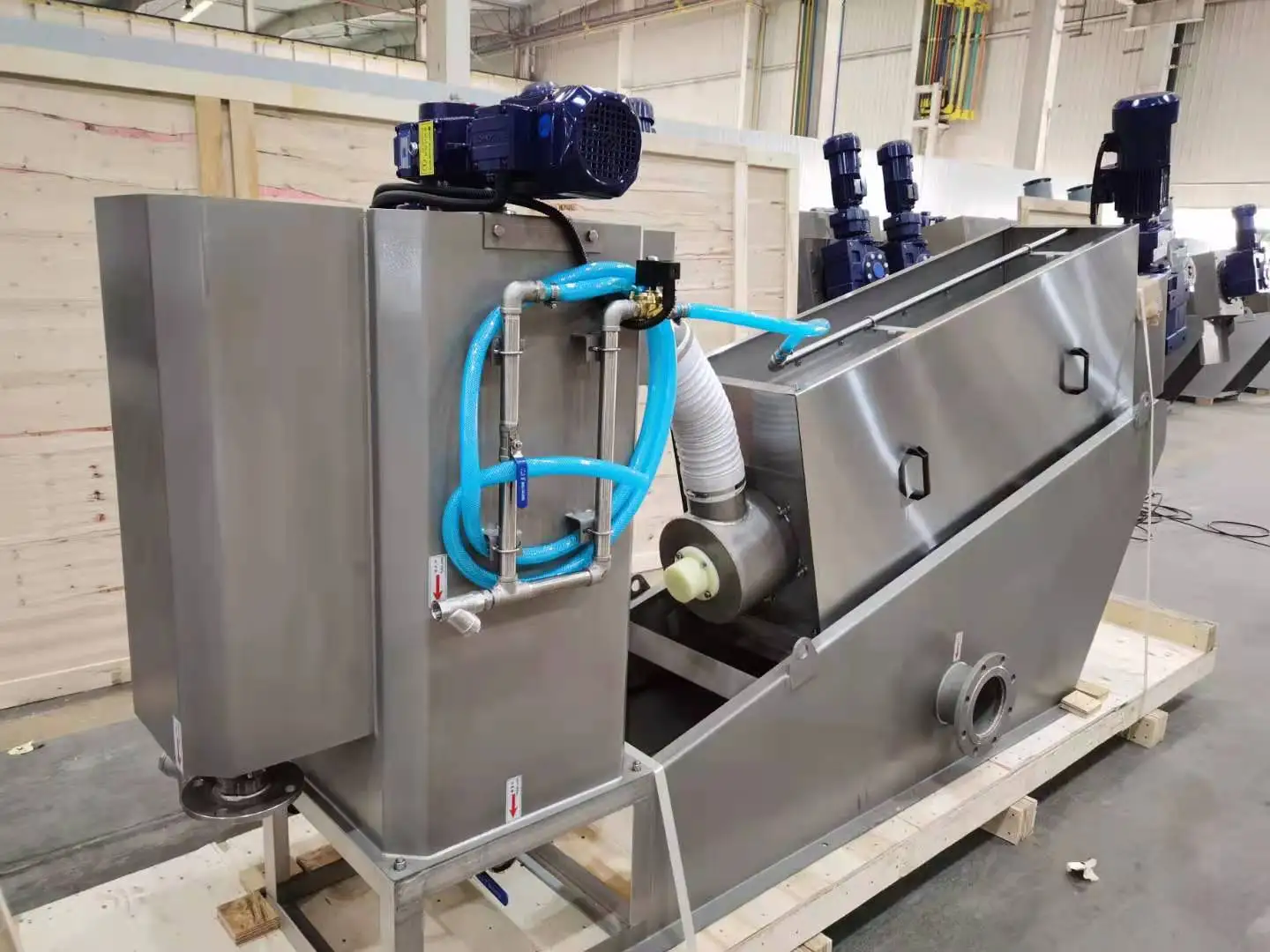 Легкое обслуживание, оборудование для обезвоживания осадка, винтовой пресс