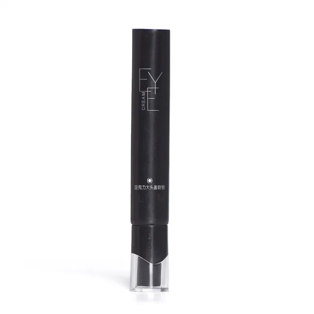 black  plastic cosmetics packaging tube for lipstick
