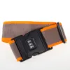 Orange and grey password luggage strap