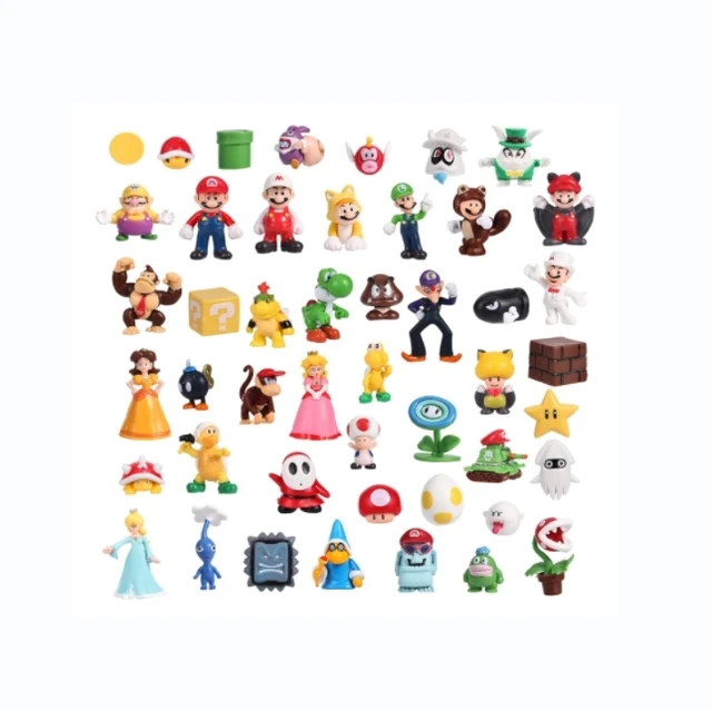 of-mario Toy  superr mary Princess, Turtle, Mushroom, Orangutan, Superr mary Action Figures (Pack of 48)